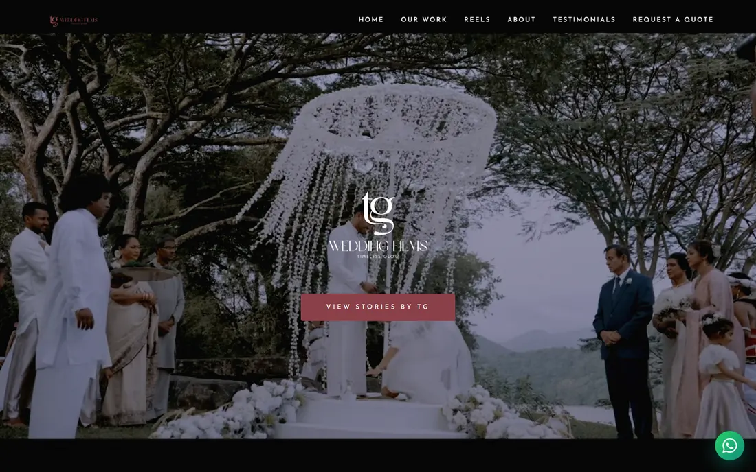TG Wedding Films — website frames